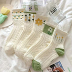 5-Pack Floral Women's Mid-Calf Socks